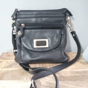 Cynthia Rowley Black Leather Tote